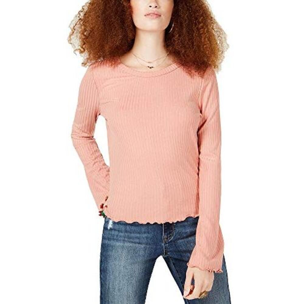American Rag Juniors Lace Up Ribbed Top